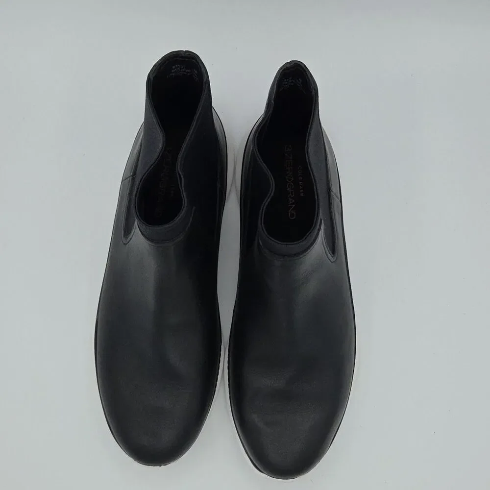 Waterproof Cole Haan 3 Zerogrand Chelsea Black Leather Ankle Boots Size 7B